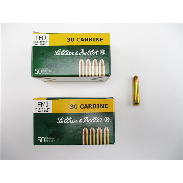 SELLIER & BELLOT .30 CARBINE AMMO