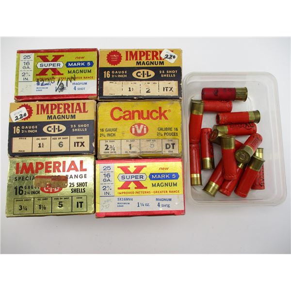 ASSORTED 16 GA SHOTSHELLS