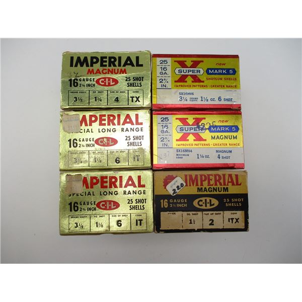 ASSORTED 16 GA SHOTSHELLS