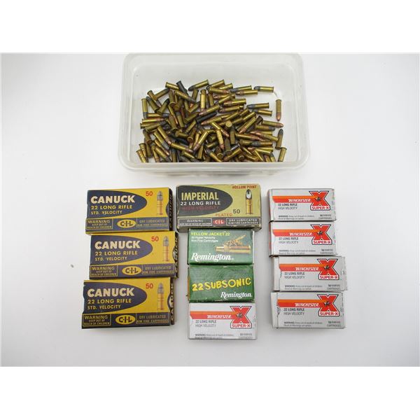 ASSORTED .22 LR AMMO