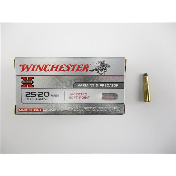 WINCHESTER 25-20 WIN AMMO