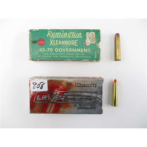 ASSORTED 45-70 GOVT AMMO