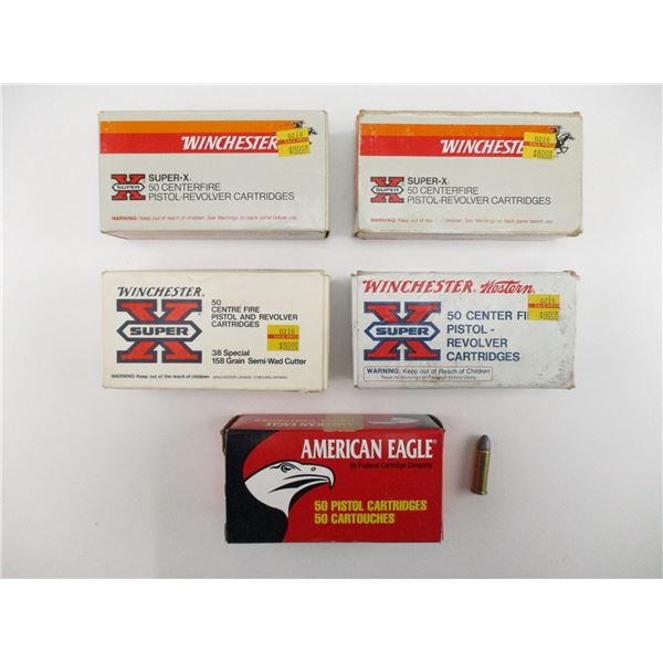 ASSORTED .38 SPECIAL AMMO LOT