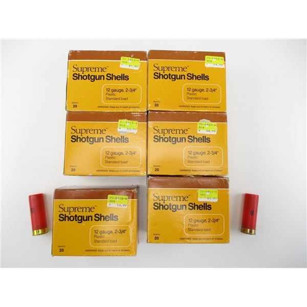 ASSORTED SUPREME 12 GA SHOTSHELLS
