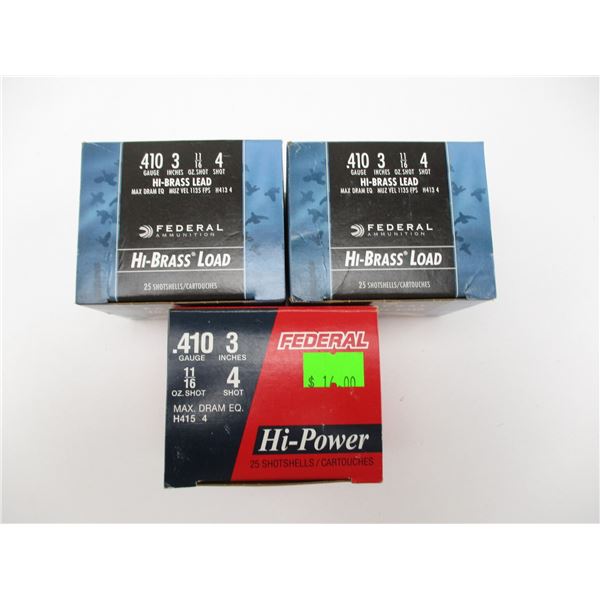FEDERAL .410 GA SHOTSHELLS