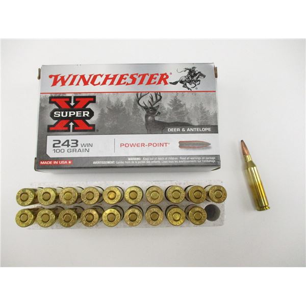 WINCHESTER SUPER-X .243 WIN AMMO