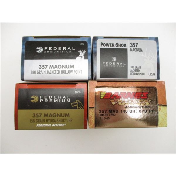 FEDERAL AND BARNES .357 MAG AMMO