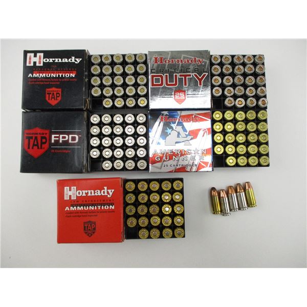 ASSORTED HORNADY 9MM LUGER AMMO