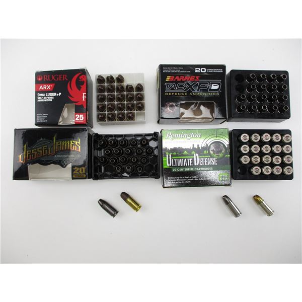 ASSORTED 9MM LUGER AMMO LOT