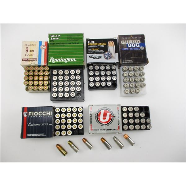 ASSORTED 9MM LUGER AMMO