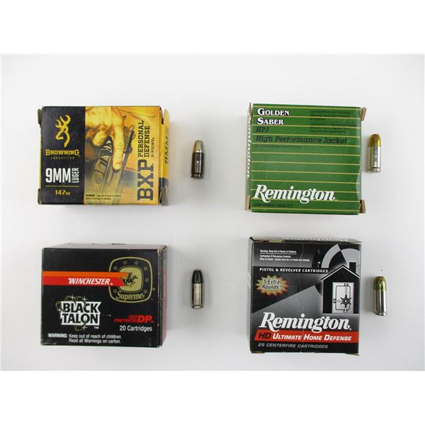 ASSORTED 9MM LUGER AMMO