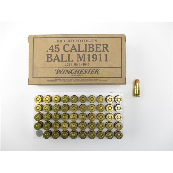 WINCHESTER .45 AUTO AMMO