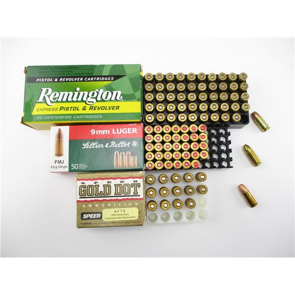 ASSORTED 9MM LUGER AMMO