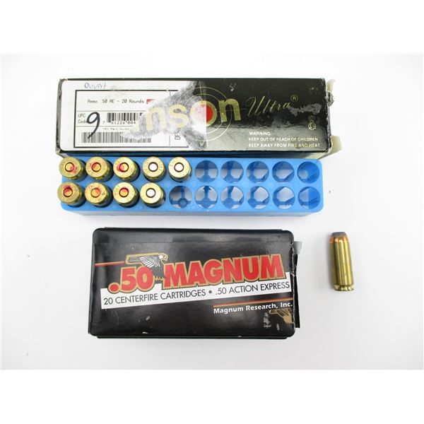 ASSORTED .50 AE AMMO