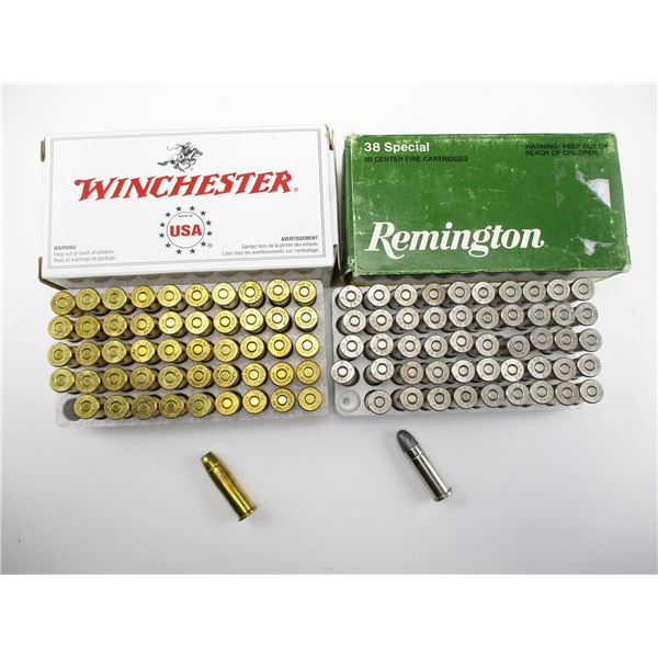 ASSORTED .38 SPECIAL AMMO