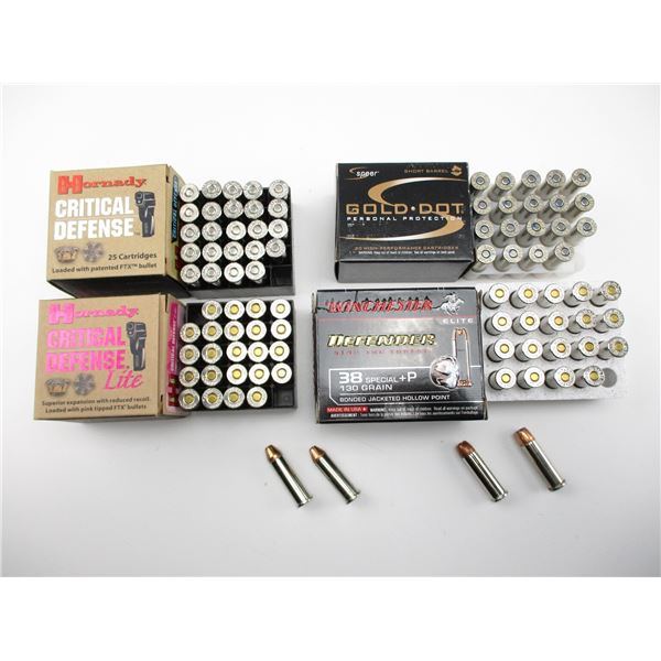 ASSORTED .38 SPECIAL AMMO