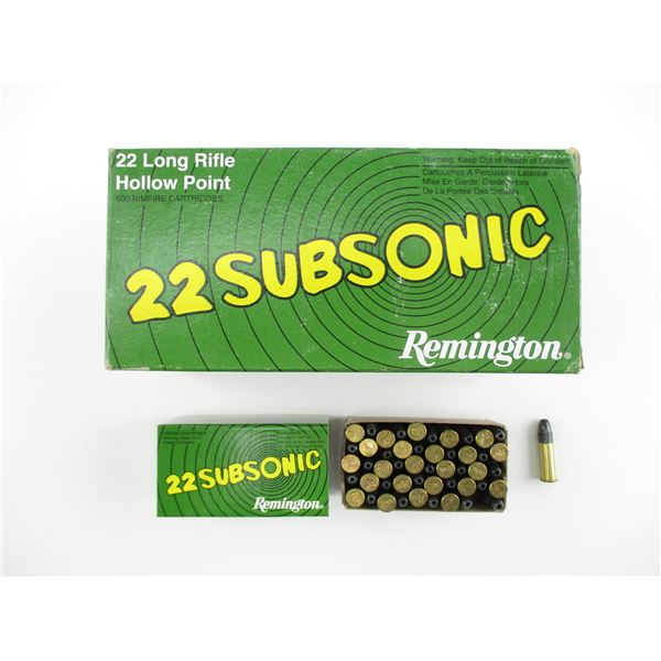 REMINGTON SUBSONIC .22 LR AMMO