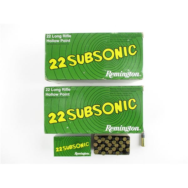 REMINGTON SUBSONIC .22 LR AMMO