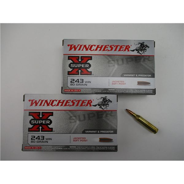 WINCHESTER SUPER-X.243 WIN AMMO