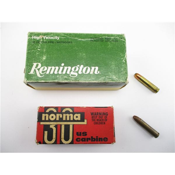 ASSORTED .30 CARBINE AMMO