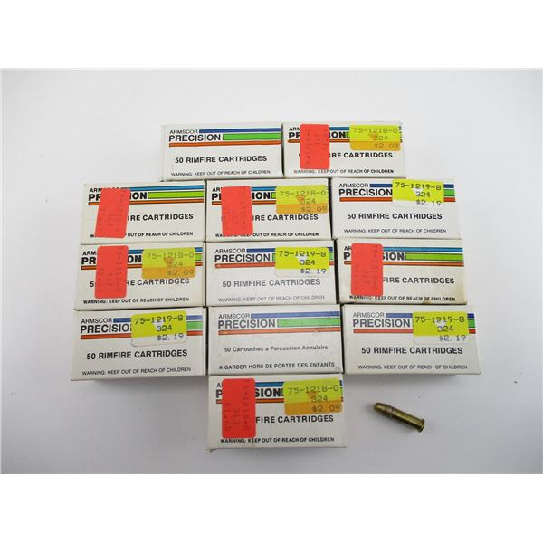 ASSORTED ARMSCOR PRECISION .22 AMMO