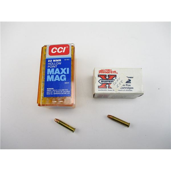 ASSORTED .22 WMR AMMO