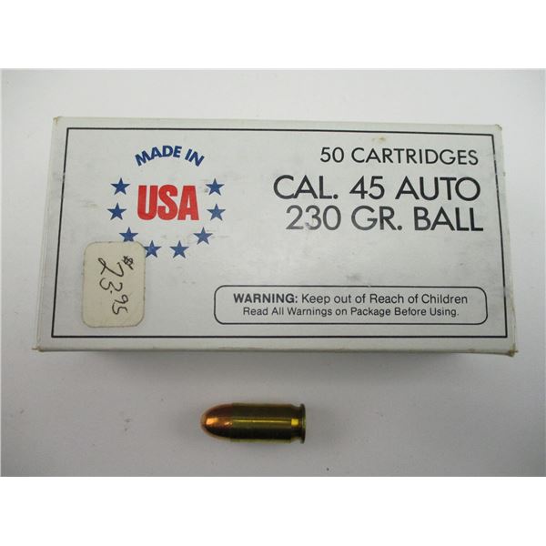 MADE IN USA .45 AUTO AMMO