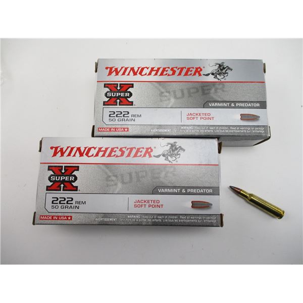 WINCHESTER SUPER-X .222 REM  AMMO