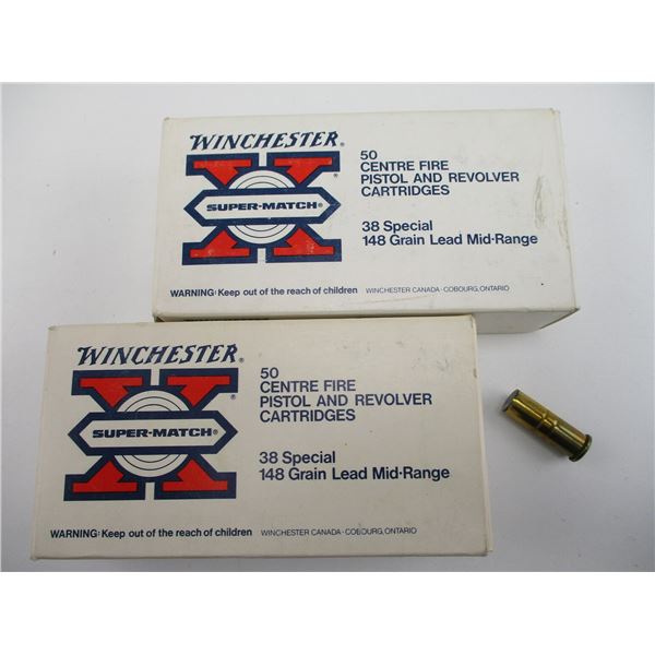 WINCHESTER .38 SPECIAL CARTRIDGES