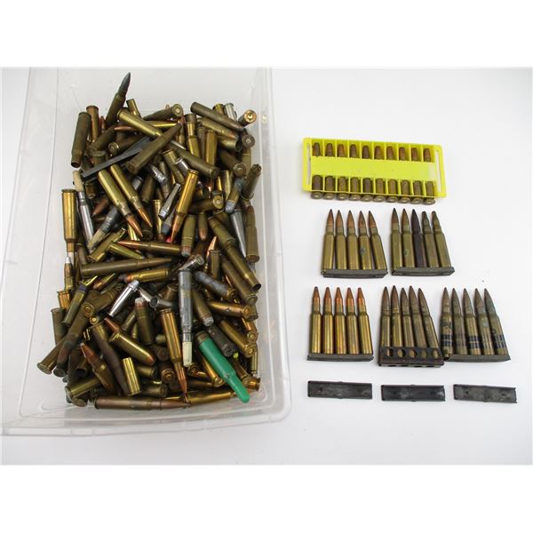 ASSORTED RELOADED AND FACTORY AMMO LOT