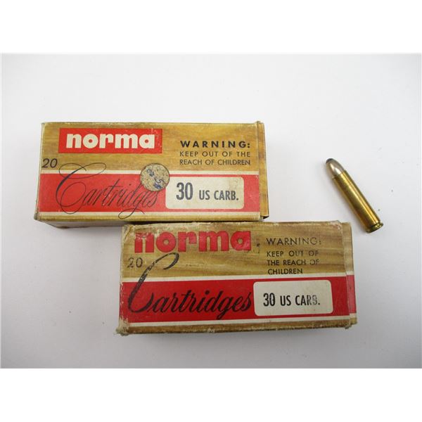 NORMA .30 US CARB MILITARY AMMO