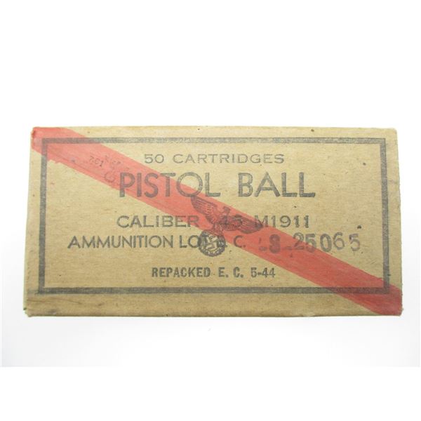 WWII US .45 ACP PISTOL AMMO