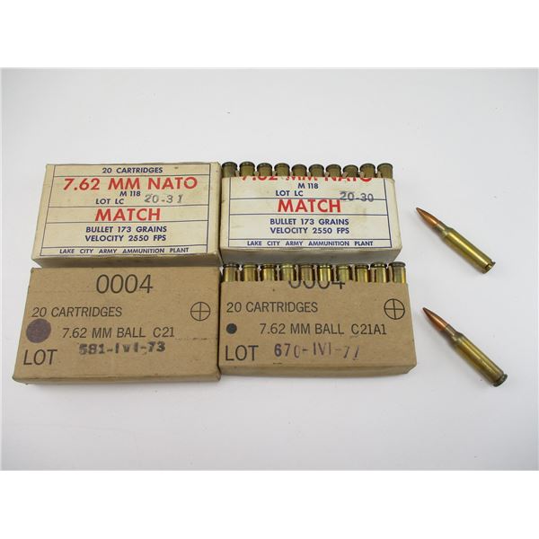 ASSORTED 7.62 NATO MILITARY AMMO