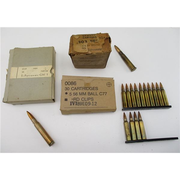 ASSORTED MILITARY AMMO LOT