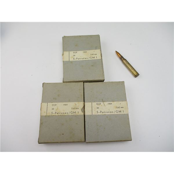 GERMAN MILITARY 7.62MM AMMO