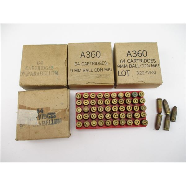 ASSORTED 9MM MILITARY AMMO