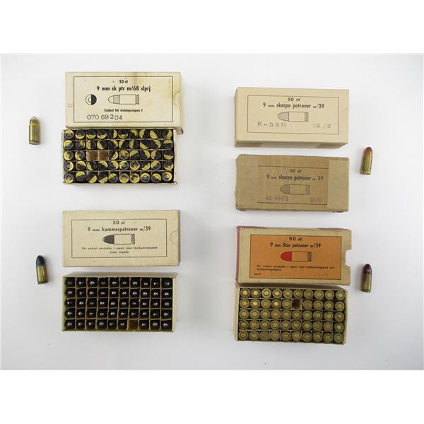 ASSORTED 9MM MILITARY AMMO LOT