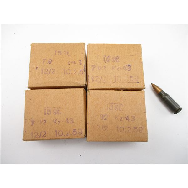 GERMAN 7.92X33 KURZ MILITARY AMMO
