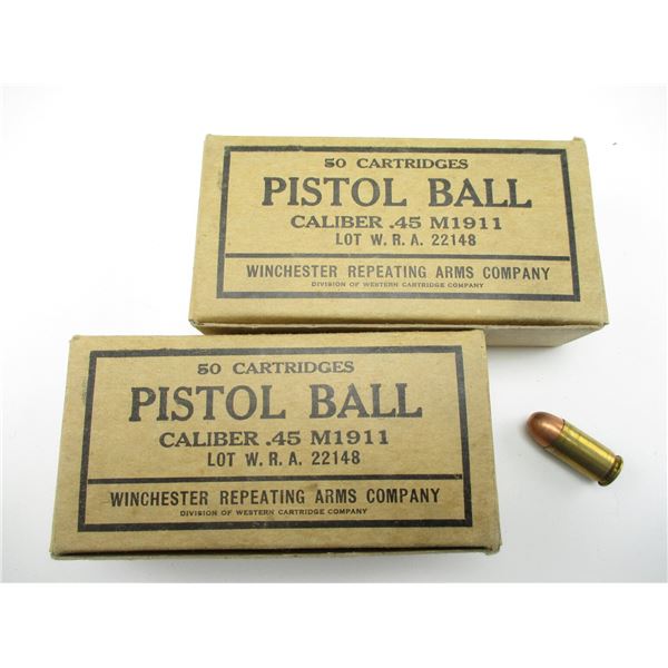 WWII .45 ACP MILITARY AMMO