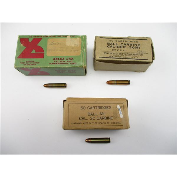 ASSORTED .30 M1 CARBINE AMMO