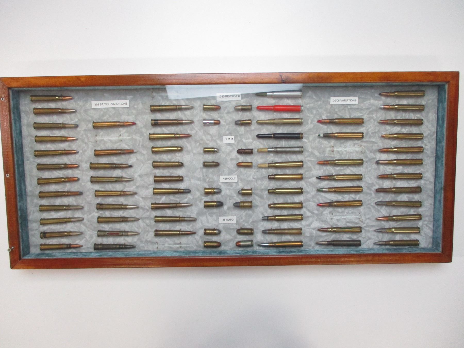 Display Military Rounds ASSORTED MILITARY AMMO LOT, IN COLLECTIBLE DISPLAY - Switzer's Auction ...