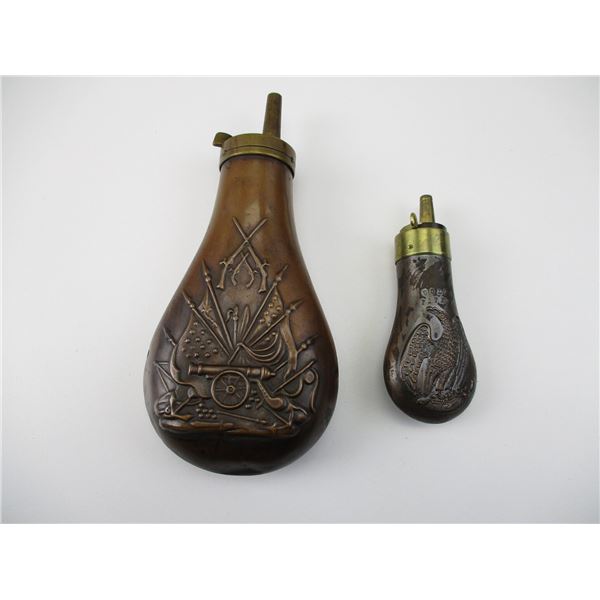 VINTAGE COLT POWDER FLASK LOT