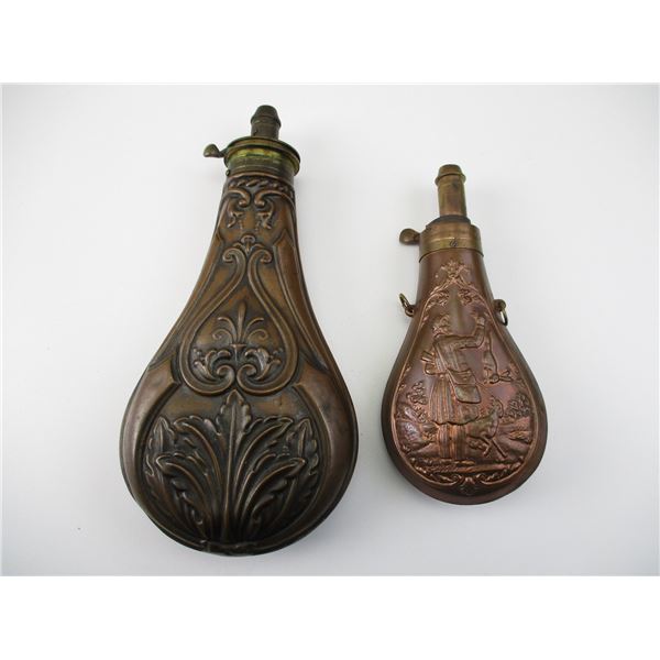 VINTAGE POWDER FLASK LOT