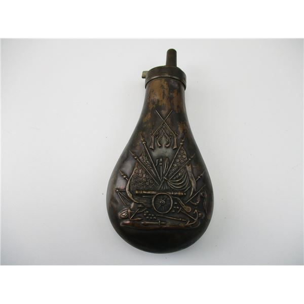 VINTAGE AMERICAN STYLE POWDER FLASK