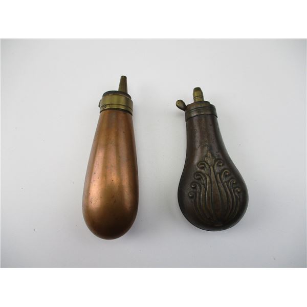 VINTAGE POWDER FLASK LOT