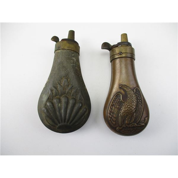VINTAGE POWDER FLASK LOT
