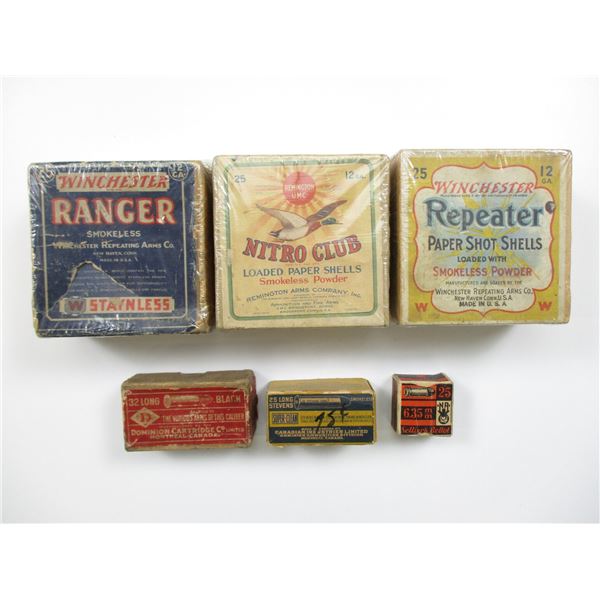 ASSORTED COLLECTIBLE AMMO BOXES