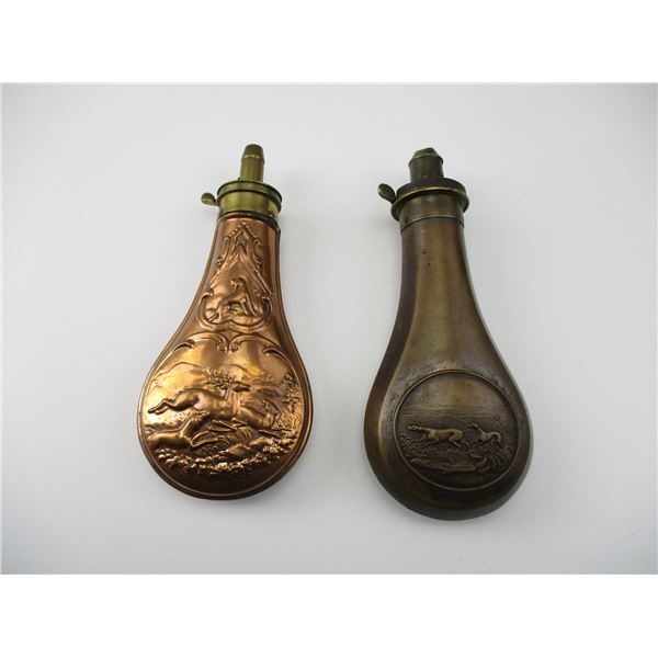 VINTAGE POWDER FLASKS LOT