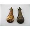 Image 1 : VINTAGE POWDER FLASKS LOT