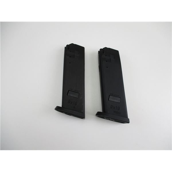 HK UPS 9MM PISTOL MAGAZINES